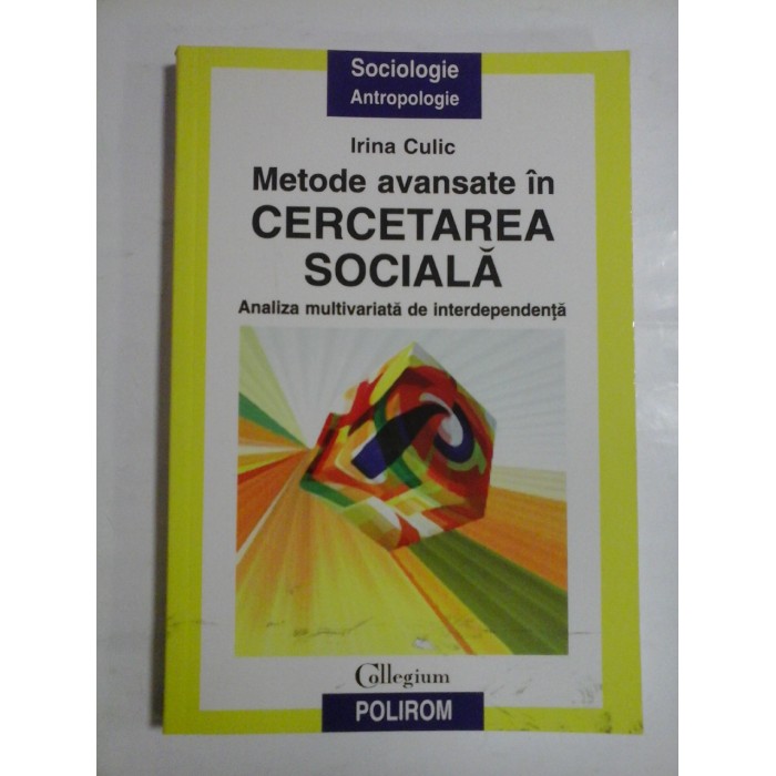 METODE AVANSATE IN CERETAREA SOCIALA - IRINA CULIC